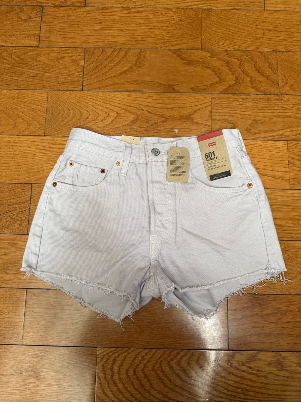 Levi's Lilac 501 Cutoff High-Rise Denim Shorts